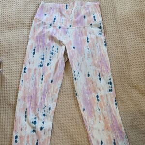 Old Navy Pink and Blue Patterned Leggings